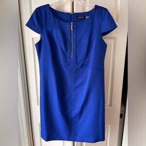 Ellen Tracy Royal Blue Midi Dress